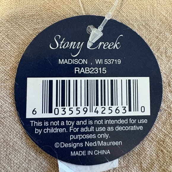 Easter rabbit bunny lighted decoration, frosted glass, Stony Creek, NWT - Picture 11 of 14